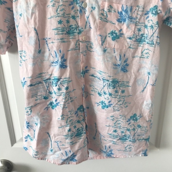 George classic fit 100% pink aloha shirt - Picture 5 of 10